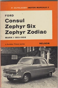Ford Consul Zephyr Six Zephyr Zodiac Mark I 1951-1956 Olyslager Motor Manual - Picture 1 of 1