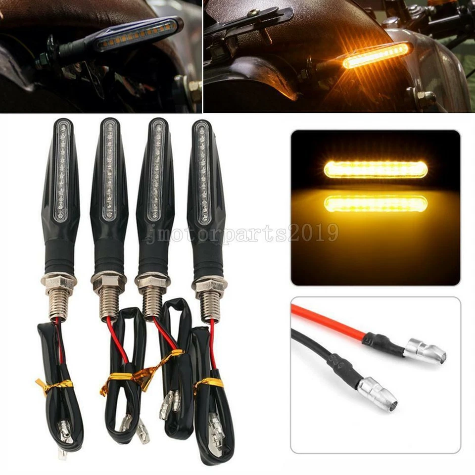 4PCS Motorcycle LED Turn Signal Light For Yamaha Raider S XV 1900 XV1900 V Max - Image 1 of 1