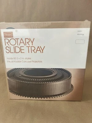 Vintage Sears Rotary Slide Tray 39908 New Sealed Box Holds 80 2" x 2" Slides - Image 1 of 4