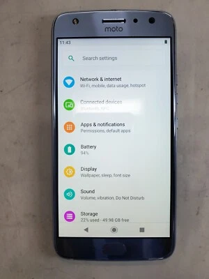 Motorola Moto X4 XT1900-1 64GB Sterling Blue - Read - Image 1 of 4