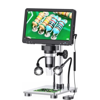 Elikliv 7'' Digital Microscope, 1080P USB Coin Microscope 50X-1200X with Stand - Bild 1 von 4
