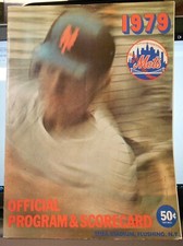 RALPH KINER Signed 1979 Copy of New York METS Scorecard & Program, Shea Stadium