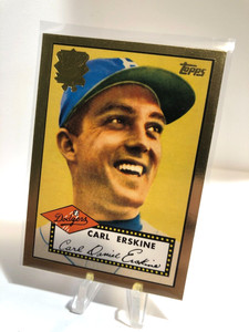 2001 Topps GOLD Reprint (Carl ERSKINE) Dodgers - 52R-3