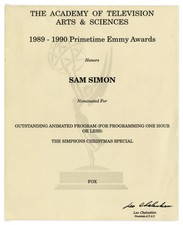 Emmy Nomination for ''The Simpsons Christmas Special''
