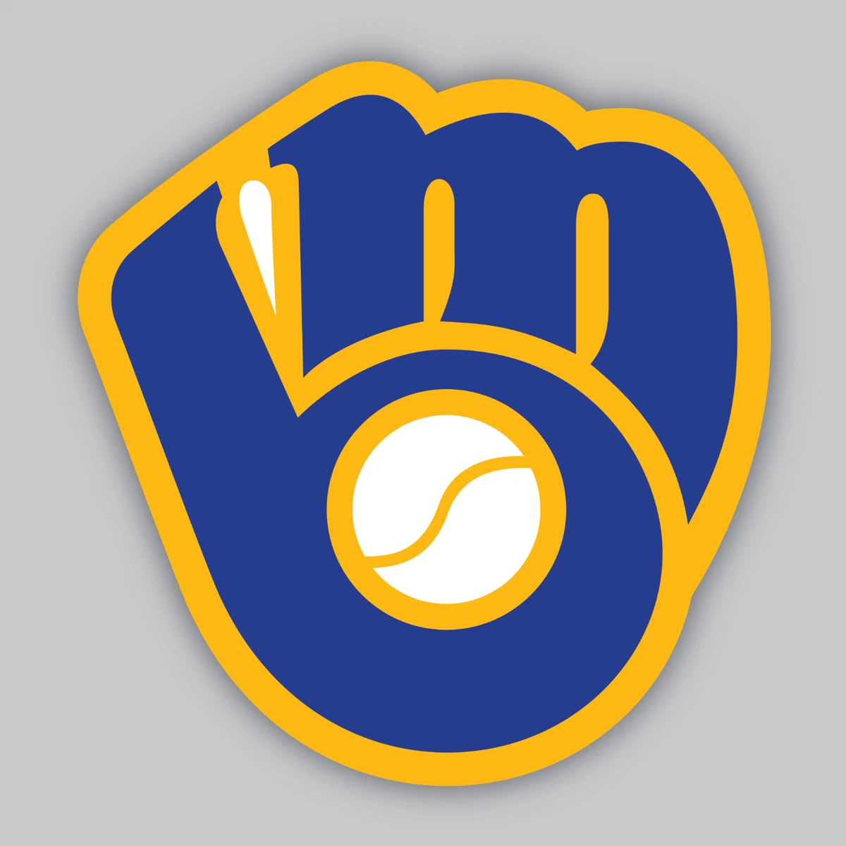 Milwaukee Brewers Team Logo Decal - Matte Finish Vinyl For Cars & Laptops