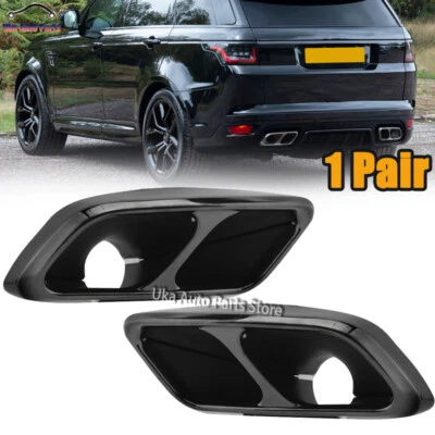 Punta de tubo de escape trasero de acero inoxidable de 2 piezas para Range Rover Sport L494 SVR 2013-22 - Imagen 1 de 4