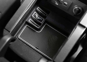 Anti-Slip Gate Slot Cup Mats for Ford Mustang 15-21 Rubber Accessories Pad White - Picture 1 of 7