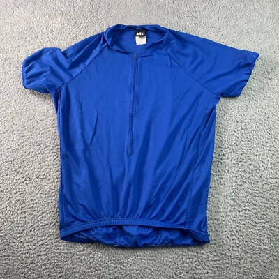 Мужская футболка REI Cycle Jersey L сделано в США синяя с коротким рукавом легкая функциональная* - Изображение 1 из 4