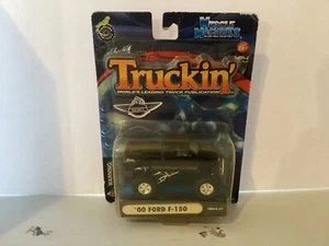 1/64 Muscle Machines Truckin 4x4 ‘00 Ford F-150 Black Body w/ Gold Stripes B-13 - Picture 1 of 1