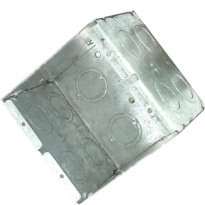 Thepitt TP691 2-Gang Mason Box, 10 Knockouts, Steel - Picture 1 of 3