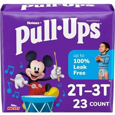 Pantalones de entrenamiento para ir al baño Pull-Ups para niños, ropa interior de entrenamiento talla 2T-3T (16-34 libras) Foto 1 de 3