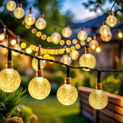 50 LED Lights Solar String - 23ft, Waterproof, 8 Modes, Outdoor Patio, Garden - Image 1 of 4