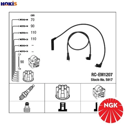 IGNITION CABLE KIT 5917 FOR MITSUBISHI STARION BIG/MINI/II/Platform/Chassis 2.6L - Image 1 of 4