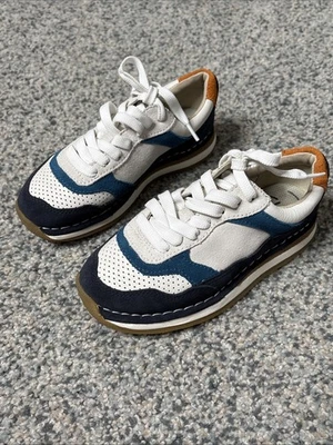 New Boys Toddler CLARKS Craft Run Tor Kid In Blue Size 11.5 Wide - Image 1 of 4