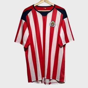 Chivas De Guadalajara Red & White Home Soccer Football Jersey Shirt XL - Picture 1 of 5