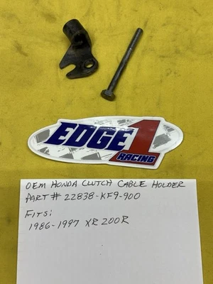86-1997 HONDA XR200R ClutchCable Holder (22838-KF9-900) AHRMA - Image 1 of 3