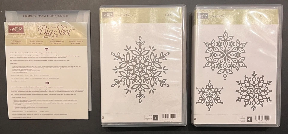 Stampin'Up Stempelset #131778  & Framelits #132193 "Flockentanz / Festive Flurry - Bild 1 von 2
