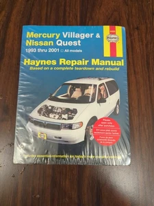 Mercury Villager & Nissan Quest 1993 thru 2001 Haynes Repair Manuel - Picture 1 of 5