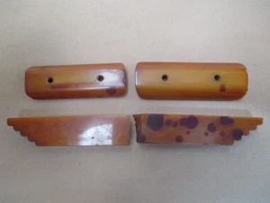 Handle parts, Art Deco, Butterscotch, phenolic, catalin, Bakelite, 61g, vintage - Picture 1 of 8