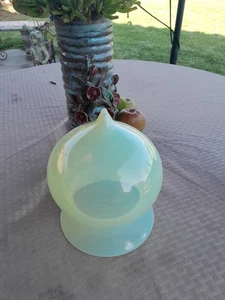 Seltener Vintage opalisierender Glas Lampenschirm Träne 7 1/2" Höhe & 5 1/2" Breite - Bild 1 von 11