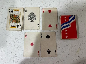 Vintage USA Flag Playing Cards  - Picture 1 of 11