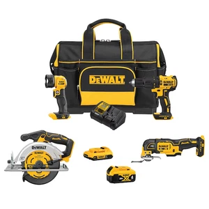 DEWALT DCKSS400D1M1 20V MAX Brushless Li-Ion 4-Tool Combo Kit (2 Ah/4 Ah) New - Picture 1 of 1