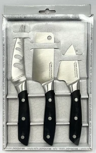 Brandani Grand Chef Italian-style 3-Piece Stainless Steel Cheese Knife Set - Picture 1 of 2