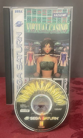 Virtual Casino (Sega Saturn, 1996) CIB (Game, Case, Art Work & Manual) - Tested!