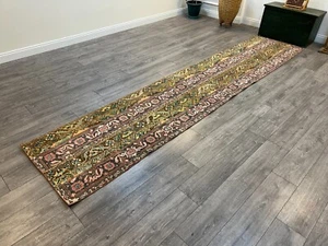 Patchwork Runner Rug, Kitchen Rug, Hallway Rug, Antique Rug, 2.7 X 12.9 ft - Picture 1 of 9