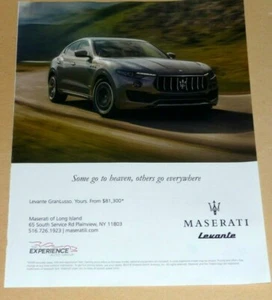 MASERATI LEVANTE GRANLUSSO SPORTS SUV CAR-2018 ADVERTISEMENT - Picture 1 of 1