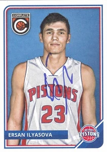 ERSAN ILYASOVA DETROIT PISTONS SIGNED CARD BUCKS 76ERS HAWKS THUNDER MAGIC - Picture 1 of 1