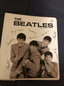 ORIGINAL 1964 BEATLES 3-RING BINDER NOTEBOOK FROM NEW YORK LOOSE LEAF - NR/MT - Picture 1 of 8