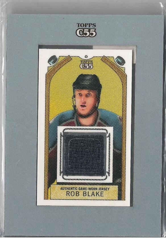 2003-04 TOPPS C55 ROB BLAKE AUTHENTIC GAME-WORN JERSEY MINI #TR-RB colorado nhl - Image 1 of 1