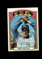 Phil Regan 1972 Topps Cubs authentic autographed card