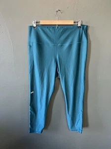 Under Armour Womens Blue Athletic Yoga Cropped Leggings Plus Size 2X - Picture 1 of 3