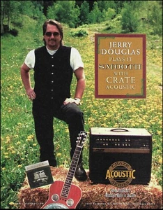 Jerry Douglas 2000 Crate Acoustic Series Guitar Amp advertisement 8x11 ad print - Picture 1 of 3