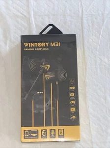Wintory M31 Gaming Earhones/Earbuds Yellow,Black - Picture 1 of 2