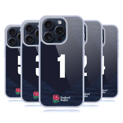 ENGLAND RUGBY UNION 2020/21 PLAYERS AWAY KIT GEL CASE FOR APPLE iPHONE PHONES - Image 1 of 4