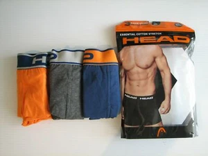 Head Athletic Performance Boxershorts 3 Paar Unterwäsche Herren XL blau orange grau - Bild 1 von 4