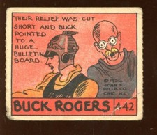 1936 R28 Buck Rogers Cartoon Adventures Non Sport Trading Card #442