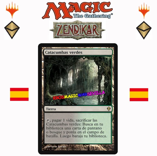 MTG Catacumbas verdes ZENDIKAR ESPAÑOL NM Verdant Catacombs - Imagen 1 de 1