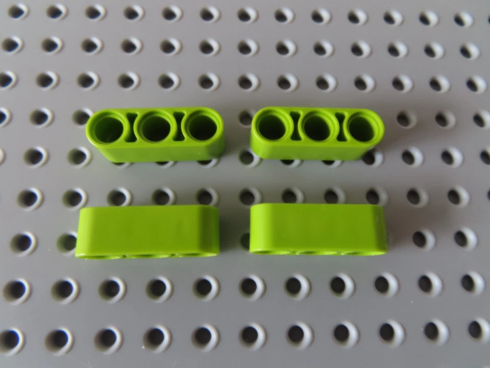 Lego 4 x Technic Liftarm Balken 1x3 dick 32523 lime limette hellgrün - Bild 1 von 1