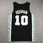 Maillots de basket-ball rétro Rodman #10 cousus hip hop rap streetball S-6XL
