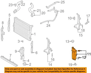 BMW OEM X3-Radiator Coolant Overflow Tank Reservoir Recovery Bottle 17117573781 - Picture 1 of 1