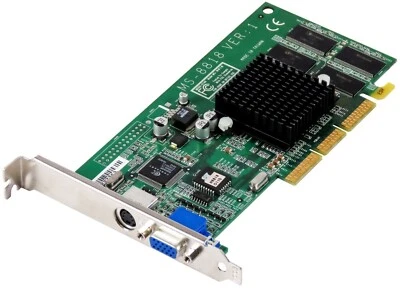 Graphic Card MSI Nvidia GEFORCE2 MX440 32MB Sgram MS-8818 VGA AGP 64-BIT Tv-Out - Image 1 of 2
