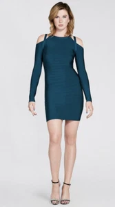 Nuevo Vestido Guess Marciano Millan Inesa Vendaje Recortado Bodycon Fiesta Elástico 0 XS - Imagen 1 de 4