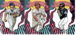 3 CARD LOT 2025 TOPPS SERIES 2 SUMMER SUPERSTARS ALONSO TROUT & PEREZ - Picture 1 of 1