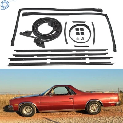 Fit For GMC Caballero&Chevrolet El Camino 78-87 Weatherstripping Seals Kit 17PCS - Image 1 of 4