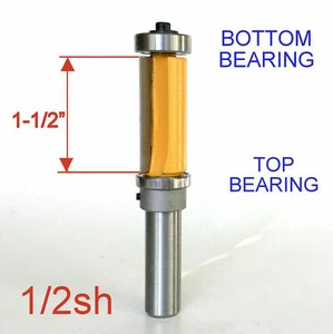 1pz 1/2 SH 1-1/2" Extra Lungo Modello Orsi Top&Bottom Router Bit S - Foto 1 di 12