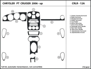Carbon Fiber Dash Trim Kit for Chrysler PT Cruiser 2006-2010 Interior Dashboard - Picture 1 of 1